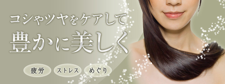 コシやツヤをケアして豊かに美しく
