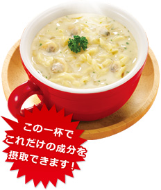 この一杯でこれだけの成分を摂取できます!
