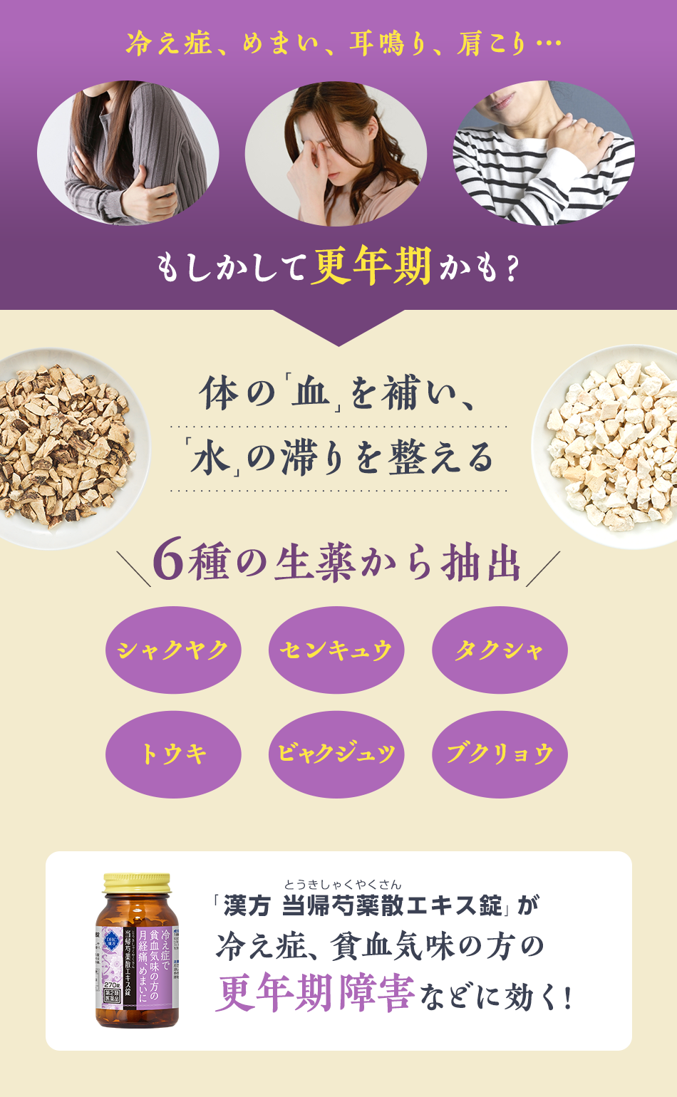 Dhc漢方 当帰芍薬散 とうきしゃくやくさん エキス錠 一般用漢方製剤 第2類医薬品 通販 医薬品のdhc