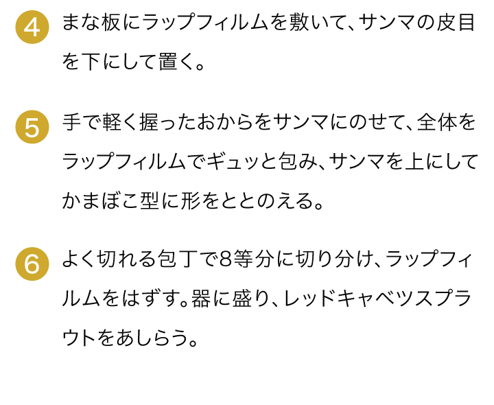 スマートフォン用の画像レシピ