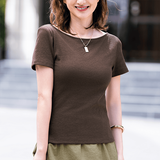 ベアフィールブラTシャツ・ボートネック