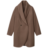 丸洗いできるウールライクショールカラーコート（乾燥機対応）