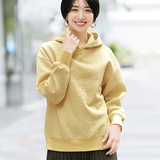 フラワージャカード・フード付きプルオーバー