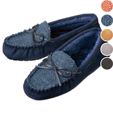 ふかふかボアモカシンシューズ（リボン）