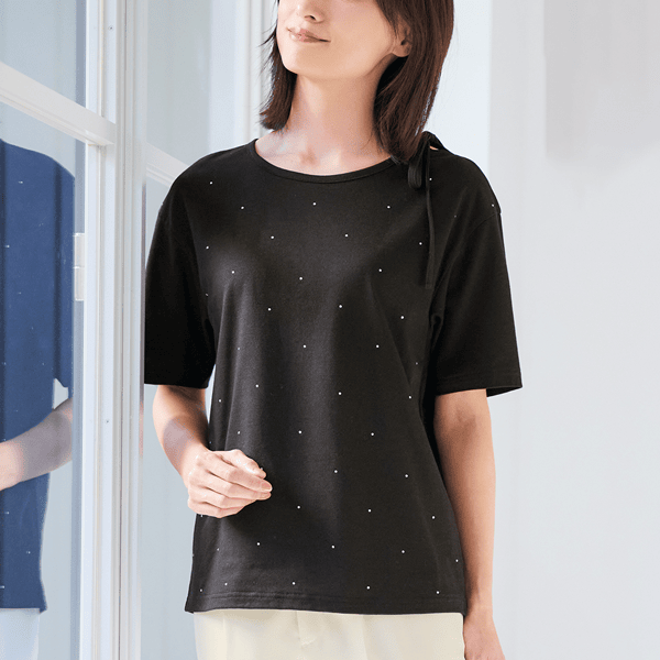 ラインストーンドットカットソー | Tシャツ/カットソー通販のDHC