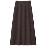 細見えツイードロングスカート