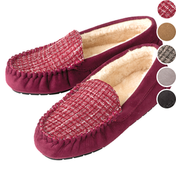 ふかふかボアモカシンシューズ