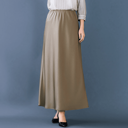 盛れる美ラインサテンスカート