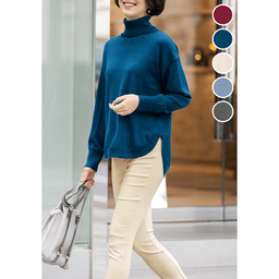 洗濯機で洗える・ラウンドヘムニット（フィリヴィヴィ）