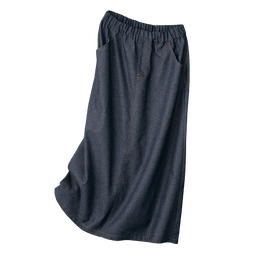 色落ちしないデニムスカート