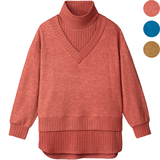 ニットみたいなレイヤード風チュニック