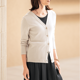 ソフトフライスＶネックカーディガン（LOC）