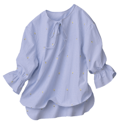 オリエンタルファブリック・レモン柄ブラウス