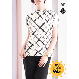 ヨーロピアンプリント・ハイネックカットソー