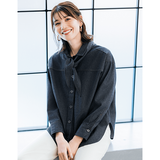 色落ちしないデニムシャツ