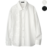 刺しゅうシアーシャツ