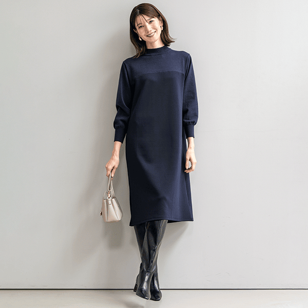 切替えニットワンピース | ワンピース/チュニック通販のDHC
