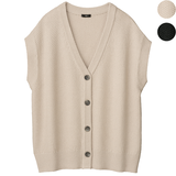 鹿の子編みレイヤードニット