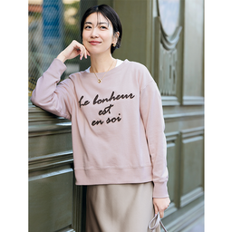 ロゴ刺しゅうプルオーバー