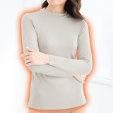 ビューティウォームインナー・ハイネック長袖（ふんわり裏起毛）