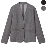 ユースフル・洗濯機で洗えるジャケット（ノーカラー）