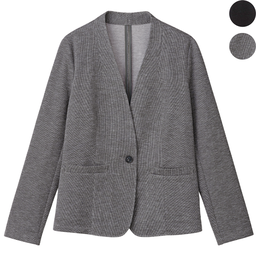 ユースフル・洗濯機で洗えるジャケット（ノーカラー）