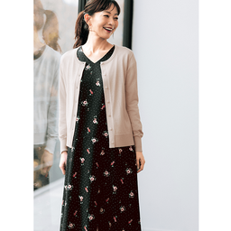 ✿極美品✿❋慈雨❋花ドット刺繍 チュニック＆ワンピース フラワードットワンピース | ワンピース/チュニック通販のDHC
