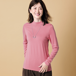 オーガニックアルガンオイル・ハイネックカットソー