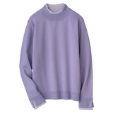 +3℃・あったかレイヤード風ハイネックニット