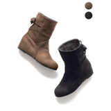 美脚見え・リボン付きシークレットブーツ