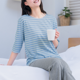 やわらかルームウエア上下セット・7分袖（速乾）