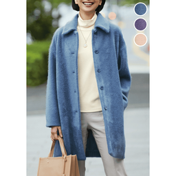 シャギーカラーコート