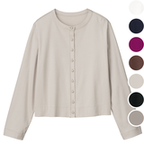 コットンキュプラ・パール釦カーディガン