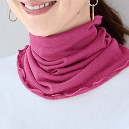 やさしいシルクニットネックカバー