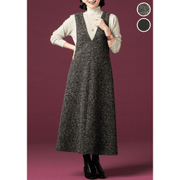 スタイルアップ・ジャージーワンピース