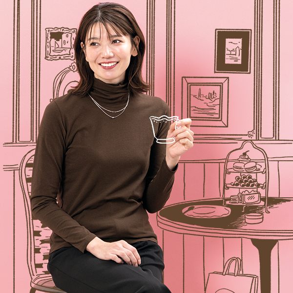 ナチュウォーム・タートルネックカットソー | Tシャツ/カットソー通販のDHC