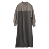 切替えニットワンピース