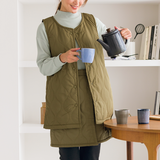 キルティングロングベスト（アルミ入り）