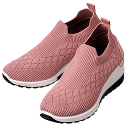 ニットで3ラク美脚見え厚底スニーカー