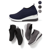 ニットでらく・美脚見え厚底スニーカー