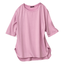 さらっとコットン・ハーフスリーブカットソー