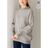 ラメワッフルプルオーバー