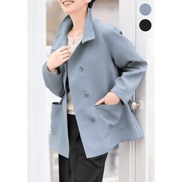 軽量スタンドカラーコート