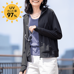 UV美肌シアーパーカー