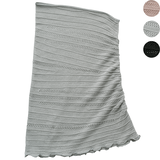 やさしいシルクニットネックカバー（透かし柄）