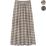 こっそりあったか裏フリース・チェック柄スカート