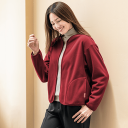 イタリアンフリース・ノーカラージャケット