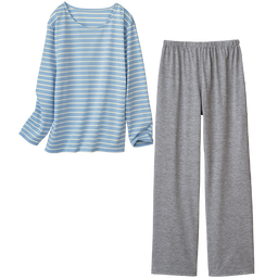 やわらかルームウェア上下セット・長袖（速乾）