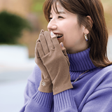 のびのびストレッチ・指あきグローブ（雪の結晶）