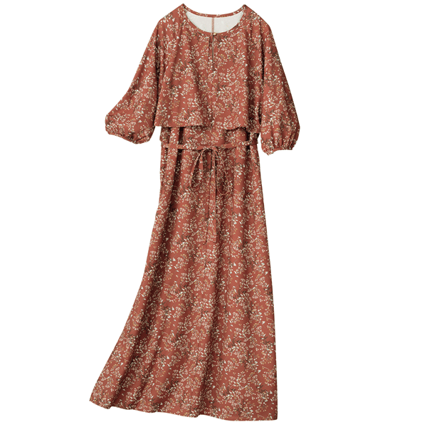 速乾フラワープリントワンピース | ワンピース/チュニック通販のDHC